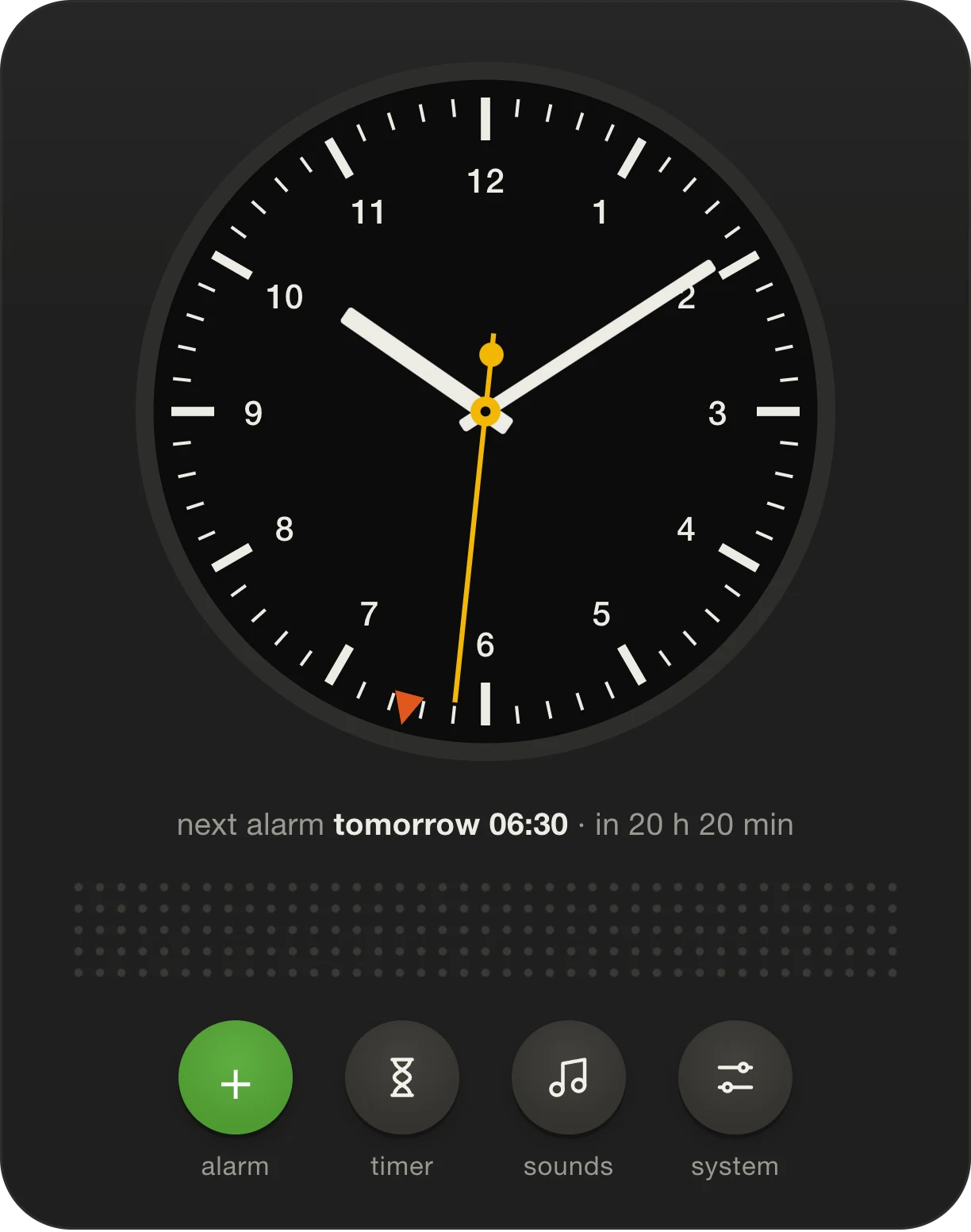 Analog, black